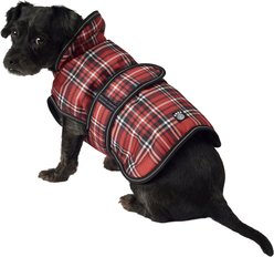 PetRageous Designs Kodiak Insulated Dog Coat, Red Plaid, Small