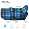 Show in main carousel: PetRageous Designs Kodiak Insulated Dog Coat, Teal Plaid, Large slide 7 of 11