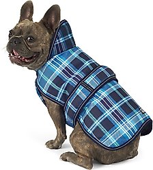 PetRageous Designs Kodiak Insulated Dog Coat, Teal Plaid, Medium
