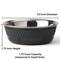 Show in main carousel: PetRageous Designs Kona Non-Skid Stainless Steel Dog & Cat Bowl, Charcoal Grey, 1.75-cup slide 2 of 5