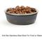 Show in main carousel: PetRageous Designs Kona Non-Skid Stainless Steel Dog & Cat Bowl, Charcoal Grey, 1.75-cup slide 4 of 5