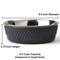 Show in main carousel: PetRageous Designs Kona Non-Skid Stainless Steel Dog & Cat Bowl, Charcoal Grey, 6.5-cup slide 3 of 6