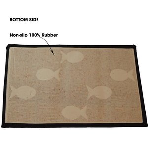 PetRageous Designs Kool Fishes Tapestry Mat, Small