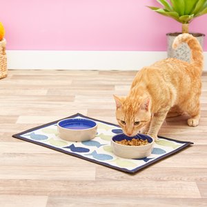 PetRageous Designs Kool Fishes Tapestry Mat, Small