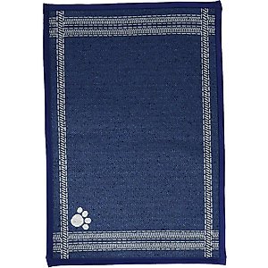 PetRageous Designs Mattress Ticking Tapestry Pet Placemat, 19-in
