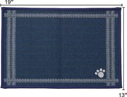 PetRageous Designs Mattress Ticking Tapestry Pet Placemat, 19-in slide 2 of 5