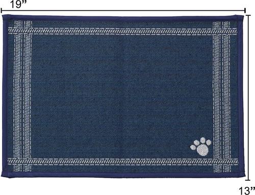 Show full view: PetRageous Designs Mattress Ticking Tapestry Pet Placemat, 19-in slide 2 of 6
