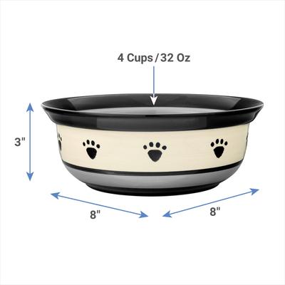 Show full view: PetRageous Designs Metro Deep Ceramic Dog & Cat Bowl, 4-cup slide 2 of 6