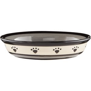 PetRageous Designs Metro Oval Ceramic Dog & Cat Dish, 1-cup