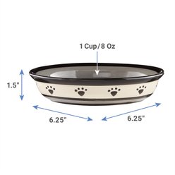 PetRageous Designs Metro Oval Ceramic Dog & Cat Dish, 1-cup slide 2 of 6