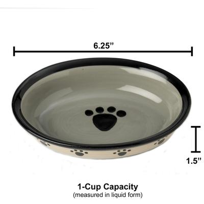 Show full view: PetRageous Designs Metro Oval Ceramic Dog & Cat Dish, 1-cup slide 3 of 8