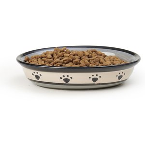 PetRageous Designs Metro Oval Ceramic Dog & Cat Dish, 1-cup