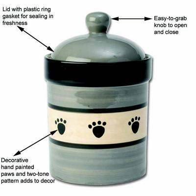 Show full view: PetRageous Designs Metro Pet Treat Jar, Treat Jar, 9-in tall slide 3 of 4