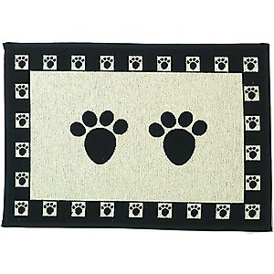 PetRageous Designs Paws Tapestry Placemat, Jumbo