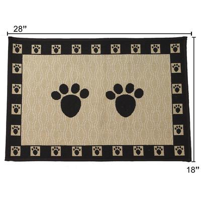 Show full view: PetRageous Designs Paws Tapestry Placemat, Jumbo slide 3 of 10