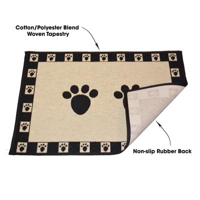 Show full view: PetRageous Designs Paws Tapestry Placemat, Jumbo slide 4 of 10