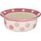 Show in main carousel: PetRageous Designs Polka Paws Deep Ceramic Dog & Cat Bowl, Pink, 2-cup slide 1 of 8