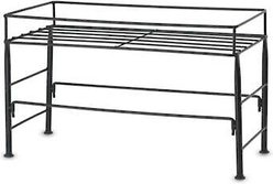PetRageous Designs Set The Table Non-Skid Pet Bowl Wire Stand, Large