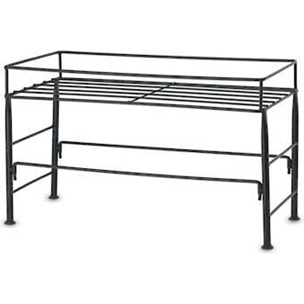 PetRageous Designs Set The Table Non-Skid Pet Bowl Wire Stand, Large