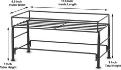 PetRageous Designs Set The Table Non-Skid Pet Bowl Wire Stand, Medium slide 2 of 6