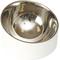 Show in main carousel: PetRageous Designs Seychelles Stainless-Steel Slanted Double Walled Dog & Cat Bowl, White & Metallic, Medium: 1.88-cup slide 2 of 3