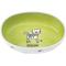 Show in main carousel: PetRageous Designs Silly Kitty Oval Ceramic Cat Bowl, White & Lime Green, 2-cup slide 1 of 6