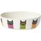 Show in main carousel: PetRageous Designs Smart Kitty Oval Stoneware Cat Bowl, White, Medium: 2-cup slide 2 of 2