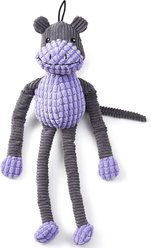 PetRageous Designs StretchRageous 18-in Hippo Squeak & Crinkle Plush Dog Toy, Purple
