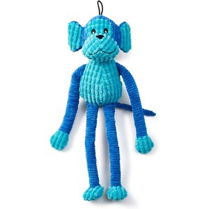 PetRageous Designs StretchRageous 18-in Monkey Squeak & Crinkle Plush Dog Toy, Teal