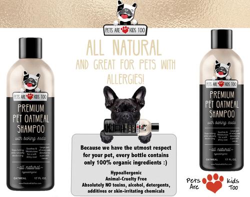 Show full view: Pets Are Kids Too Premium Oatmeal Pet Shampoo, 17-fl oz bottle slide 2 of 5