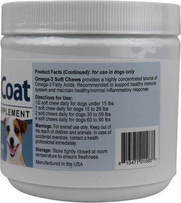 Show full view: Pet's Choice Pharmaceuticals Skin & Coat Small to Medium Breed Soft Chews Dog Supplements, 60 count slide 3 of 8