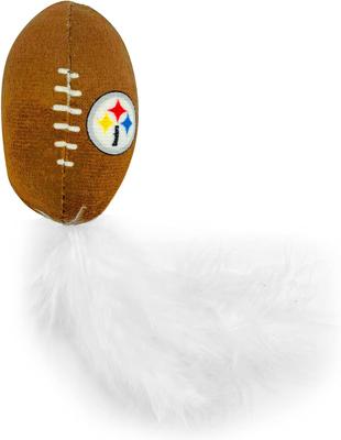 Show full view: Pets First NFL Plush Cat Toys with Catnip, 3 count, Pittsburgh Steelers slide 3 of 5