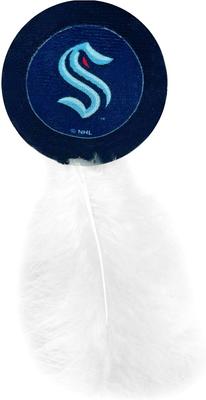 Show full view: Pets First NHL Plush Cat Toys with Catnip, 3 count, Seattle Kraken slide 3 of 5
