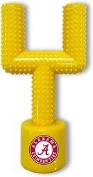 Pets First Alabama Hard Nylon Goal Post Dog Chew Toy, Yellow