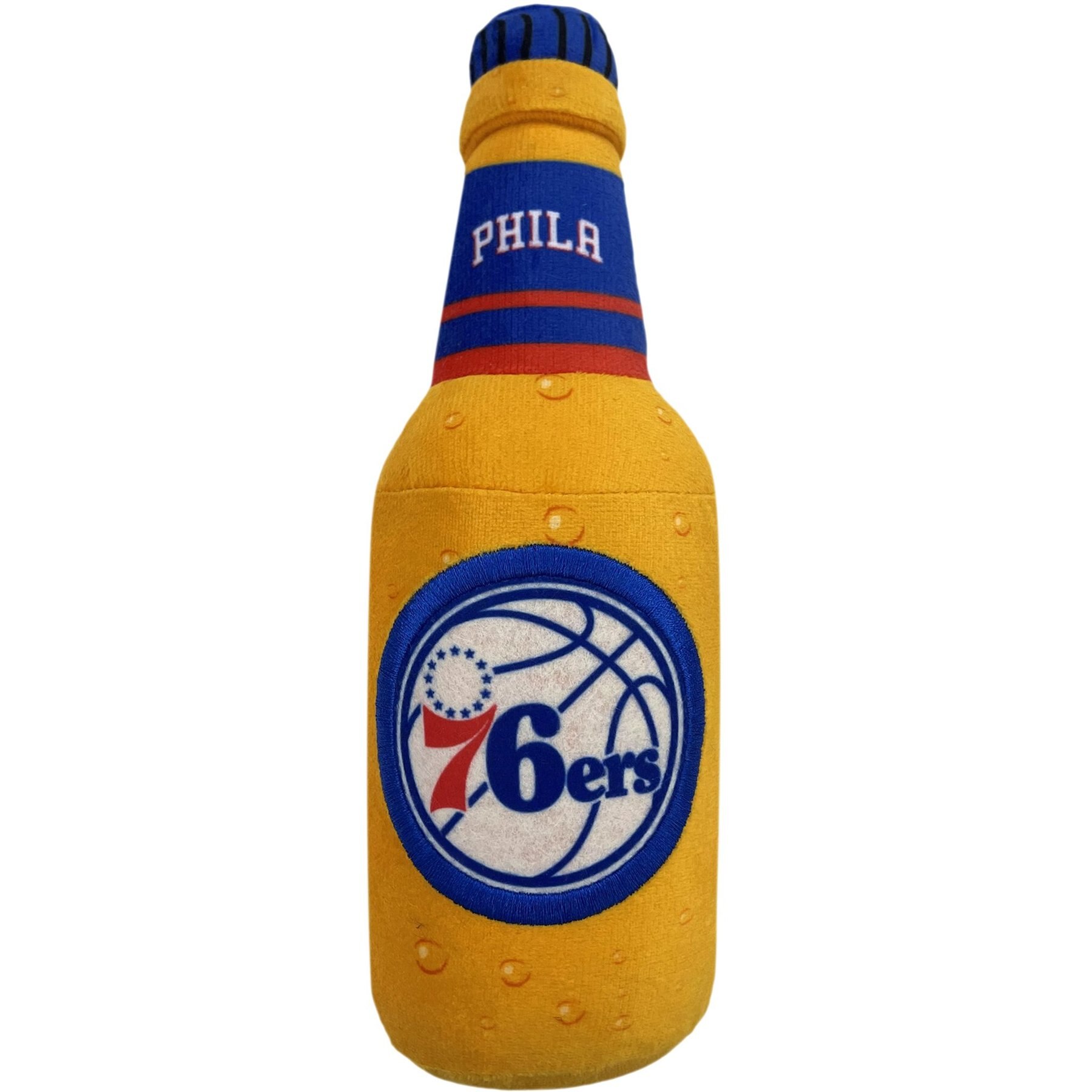 Pets First Bottle Squeaky Dog Chew Toy, 76ers