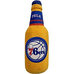 Pets First Bottle Squeaky Dog Chew Toy, 76ers