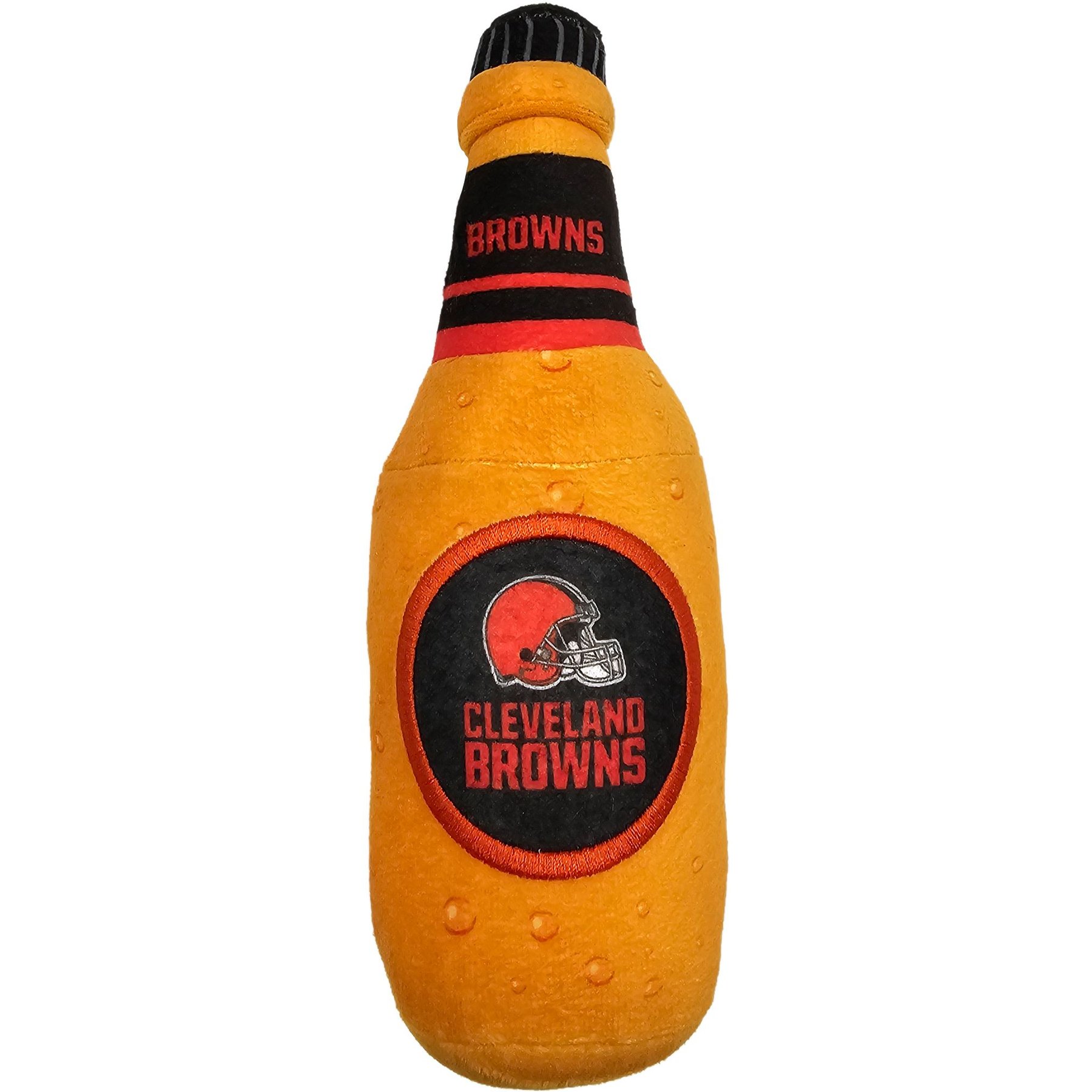 Pets First Bottle Squeaky Dog Chew Toy, Cleveland Browns
