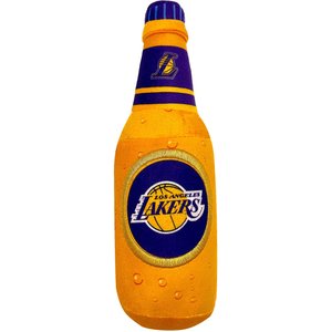Pets First Bottle Squeaky Dog Chew Toy, LA Lakers