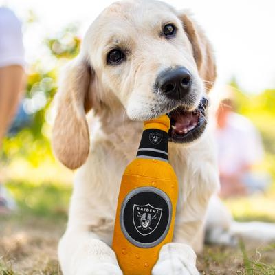 Show full view: Pets First Bottle Squeaky Dog Chew Toy, Las Vegas Raiders slide 2 of 6