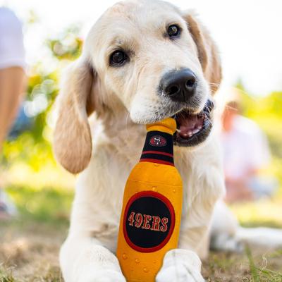 Show full view: Pets First Bottle Squeaky Dog Chew Toy, San Francisco 49ers slide 2 of 6