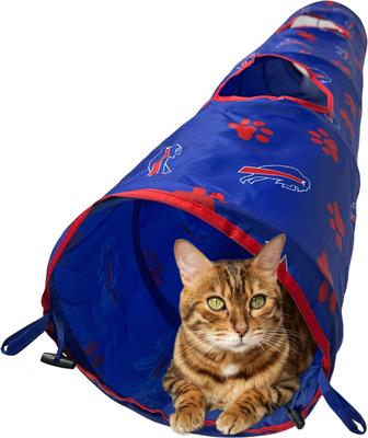Show full view: Pets First Buffalo Bills Cat Tunnel Toy with Catnip slide 9 of 10