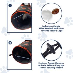 Pets First Cincinnati Bengals Cat Tunnel Toy with Catnip slide 2 of 9