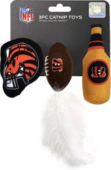 Pets First Cincinnati Bengals Plush Cat Toys with Catnip, 3 count slide 2 of 5