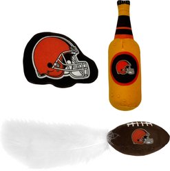 Pets First Cleveland Browns Plush Cat Toys with Catnip, 3 count slide 2 of 5