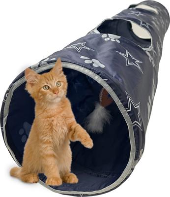 Show full view: Pets First Dallas Cowboys Cat Tunnel Toy with Catnip slide 8 of 10