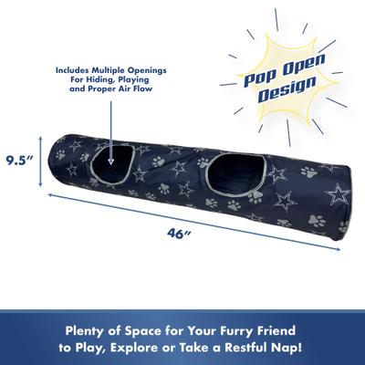 Show full view: Pets First Dallas Cowboys Cat Tunnel Toy with Catnip slide 5 of 10