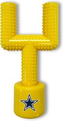 Pets First Dallas Cowboys Hard Nylon Goal Post Dog Chew Toy, Yellow