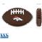 Show in main carousel: Pets First Denver Broncos Hard Nylon Football Dog Chew Toy, Brown slide 2 of 5