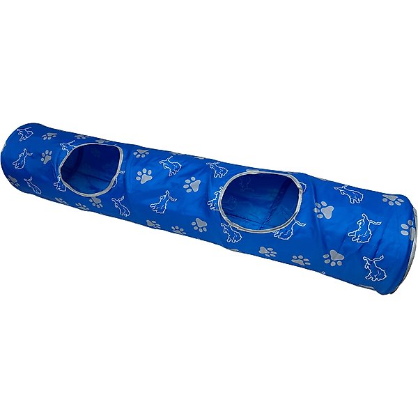 Frisco Summer Ocean Interactive Play Tunnel with Playmat Cat Toy with Silvervine & Catnip