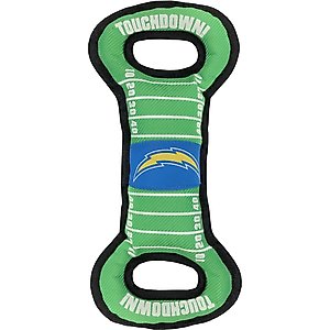 Pets First Field Tough Squeaky Dog Chew Toy, Los Angeles Chargers